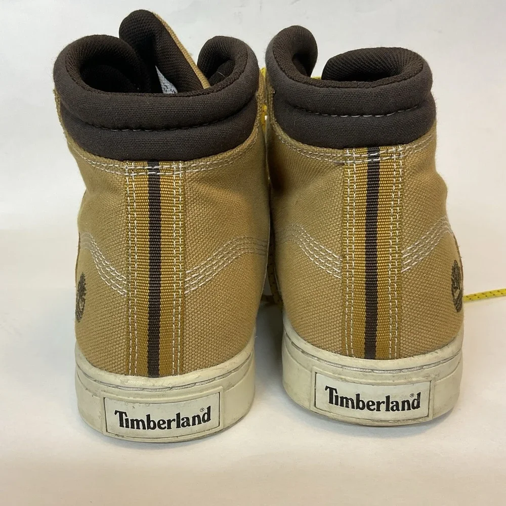 Timberland Euro Hiker Mustard‎ Canvas Boots A1HK5 Men`s Size 9,5 Ortholite